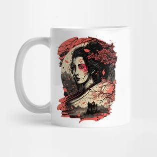 Fantasy abstract asian woman Mug